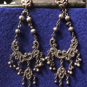 Lois Hill 3 1/4” drop Filigree chandelier earrings